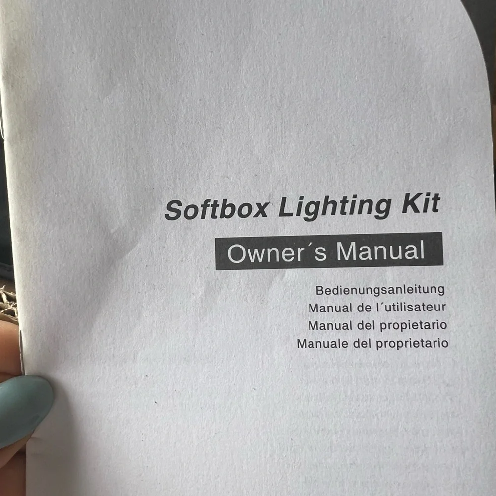 LED Softbox Lighting Kit - Black